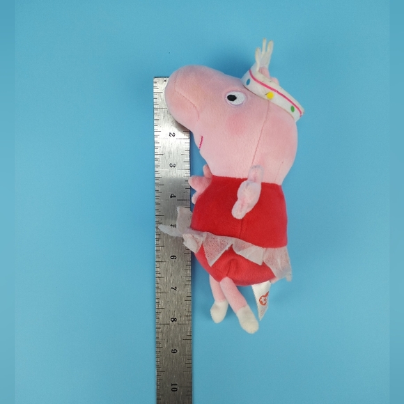 TY 2015 Ballerina Peppa Pig 8" Plush Toy Red Pink - Picture 12 of 12